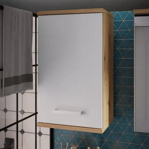 Veris Small Wall Cabinet 1 Door - Light Grey product