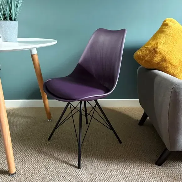 Soho Dining Chair - Aubergine Purple, Plastic product