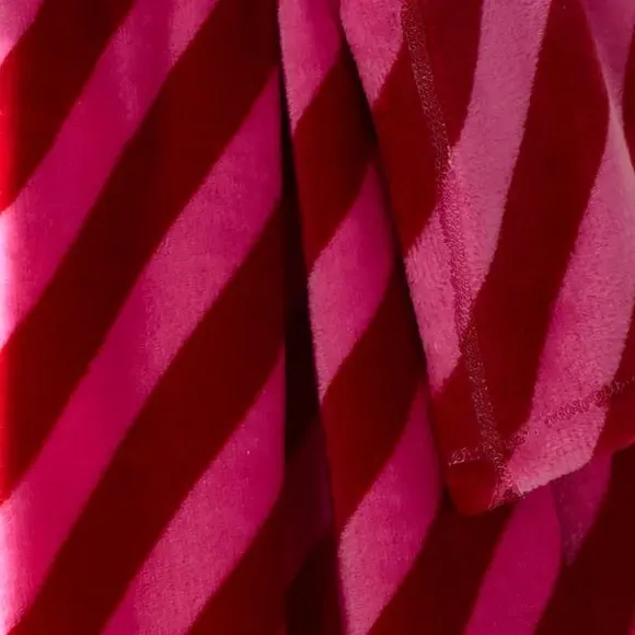Candy Stripe Throw Blanket - Pink, Fleece alternate view