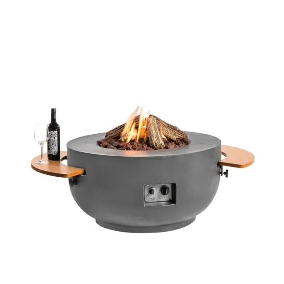 Fire Pit Bowl - Grey, Metal alternate view