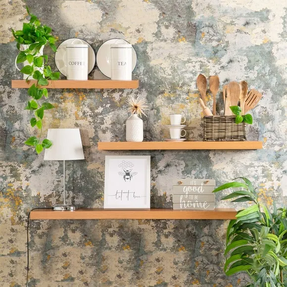 Large Floating Shelf - Natural, Wood alternate view