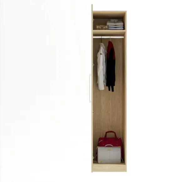 Foster Single Wardrobe - Oak Effect by Dunelm, image 5
