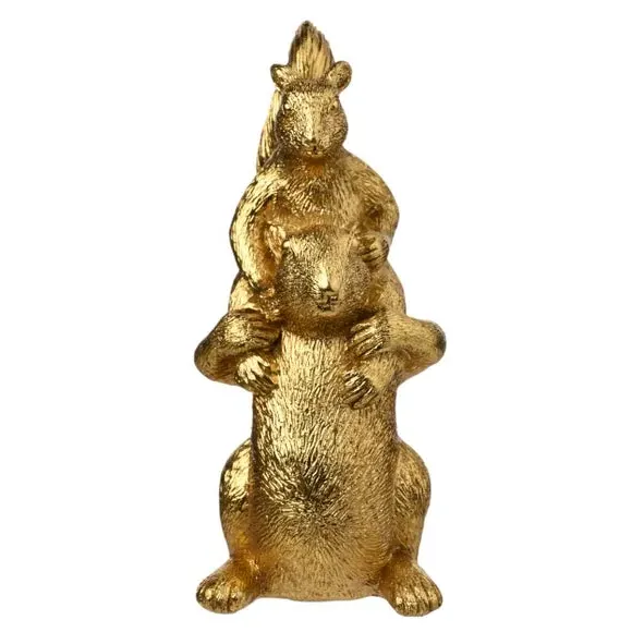 Hestia Squirrels Ornament - Gold alternate view