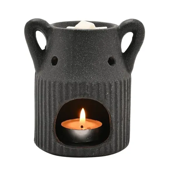 Urn Shaped Ceramic Wax Melt Burner - Dark Grey alternate view