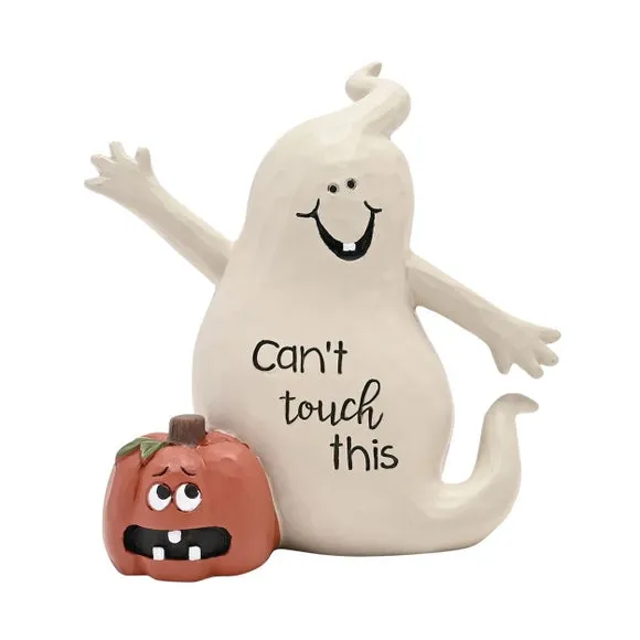 Can't Touch This Ghost Ornament - White, Resin product