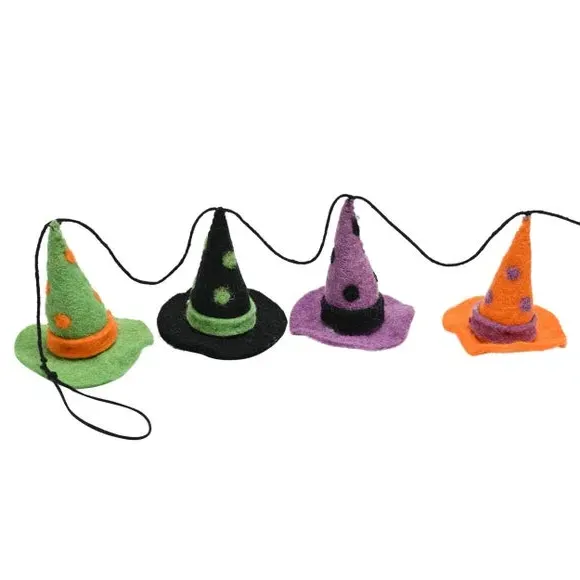 Witches Hat Garland - Multicolor, Felt alternate view