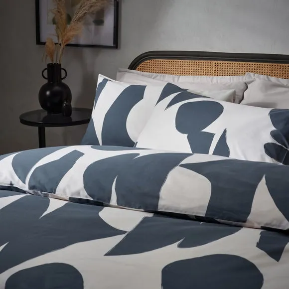 Meta Duvet Cover & Pillowcase Set - Dusk Grey, Cotton alternate view