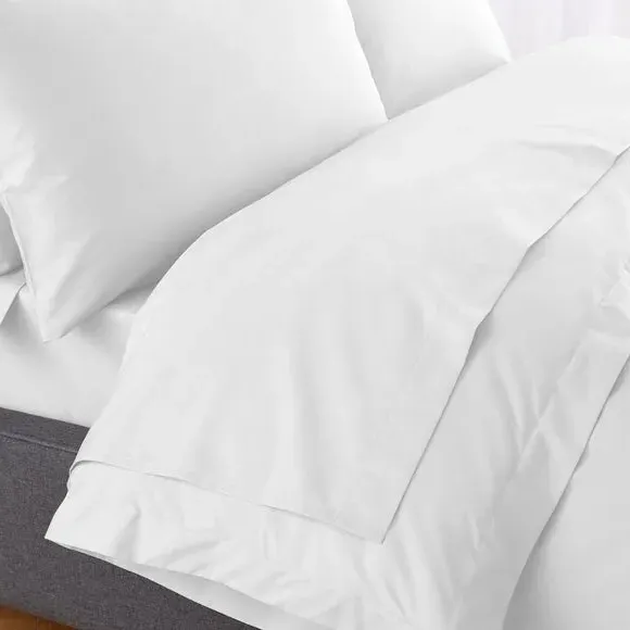 230 Thread Count Cotton Percale Flat Sheet - White product