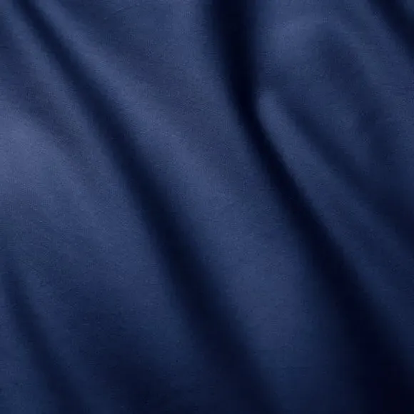 Cotton Sateen 400 Thread Count Duvet Cover & Pillowcase Set - Indigo alternate view