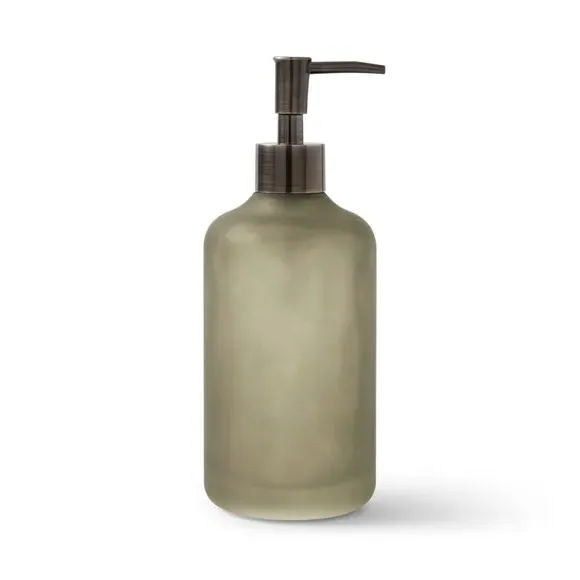 Small Soap Dispenser - Green, Glass alternate view