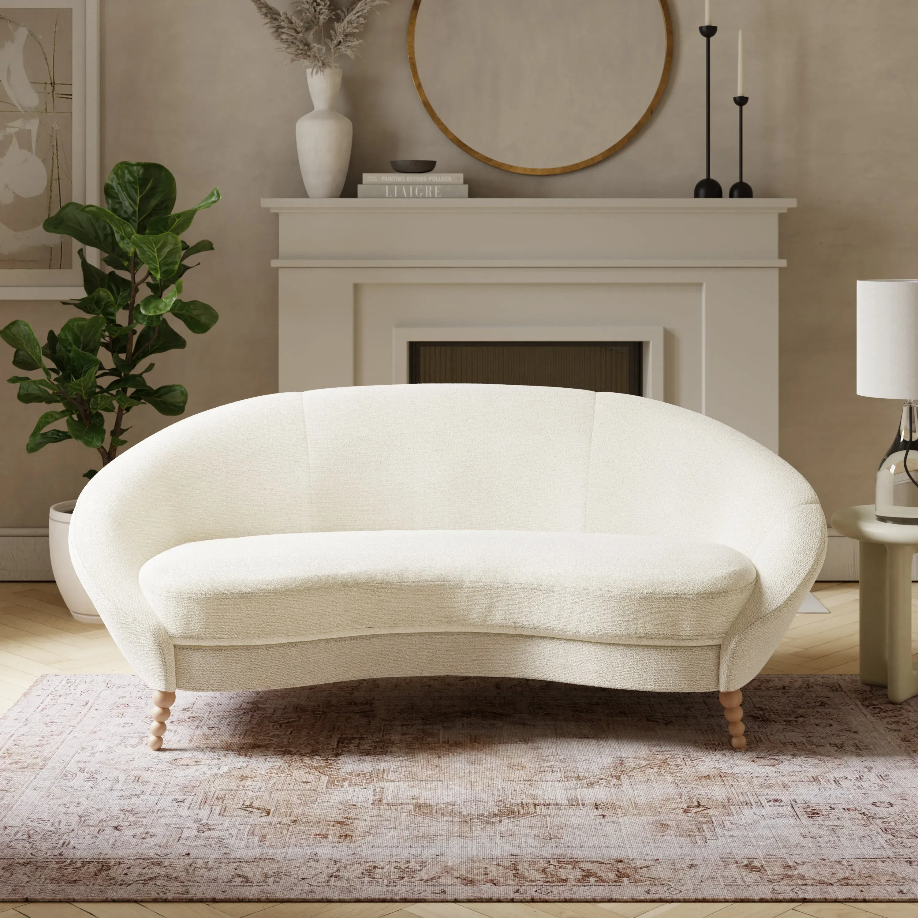 ivy-chunky-soft-chenille-3-seater-sofa-ivory-ivory image