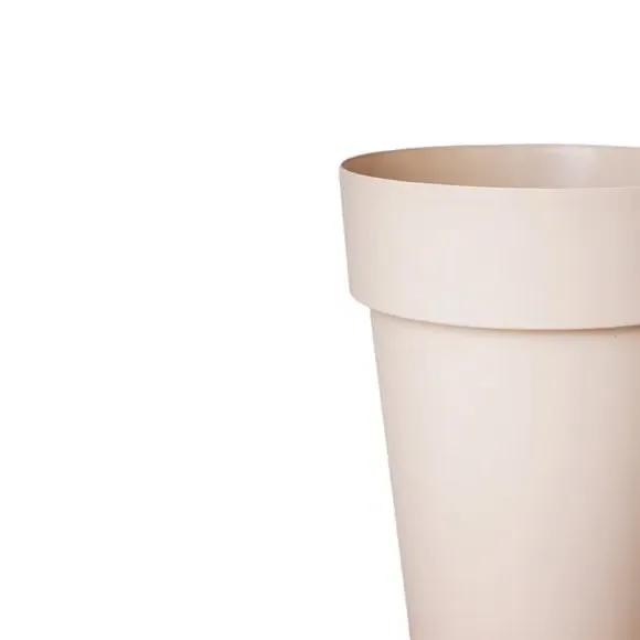 High Planter with Drainage - Natural, Plastic by Dunelm, image 3