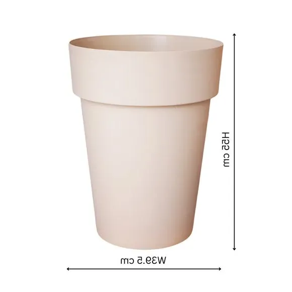 High Planter with Drainage - Natural, Plastic by Dunelm, image 6