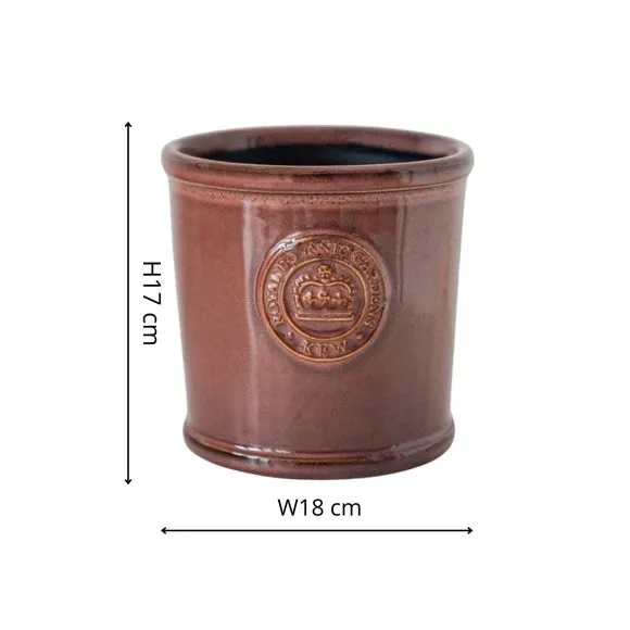 Reactive Glaze Plant Pot - Purple, Ceramic by Dunelm, image 2