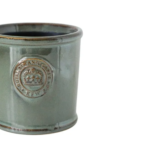 Kew Reactive Glaze Plant Pot - Sage Green, Ceramic by Dunelm, image 3