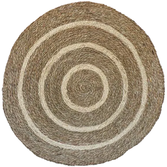 Seagrass Spiral Christmas Tree Mat - Natural product