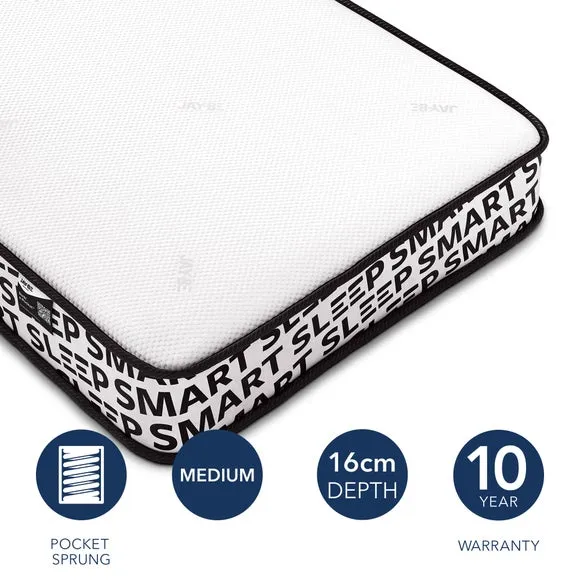 Bunk E-Pocket Eco Hybrid Mattress - White product