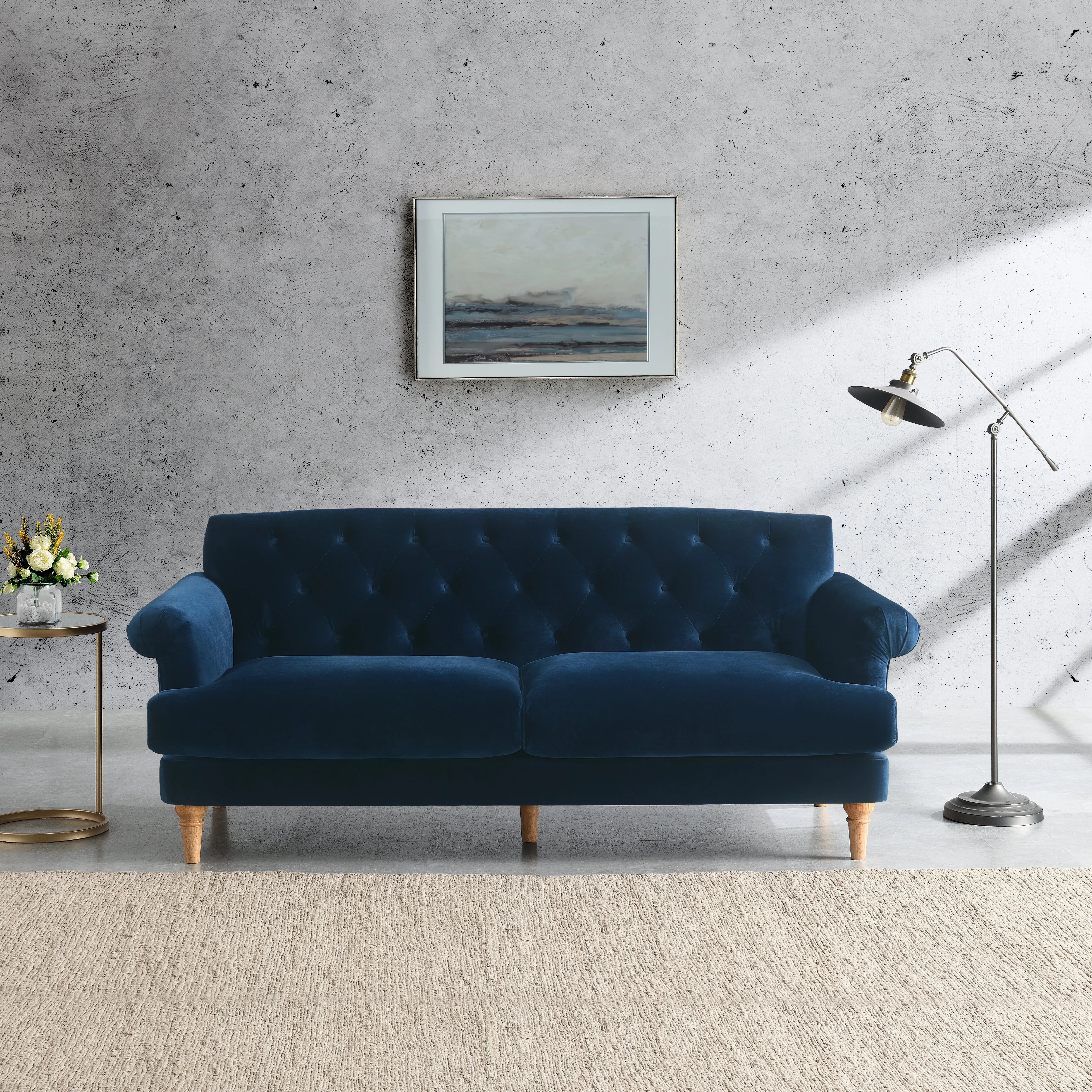 jazz-velvet-3-seater-sofa-dark-blue image