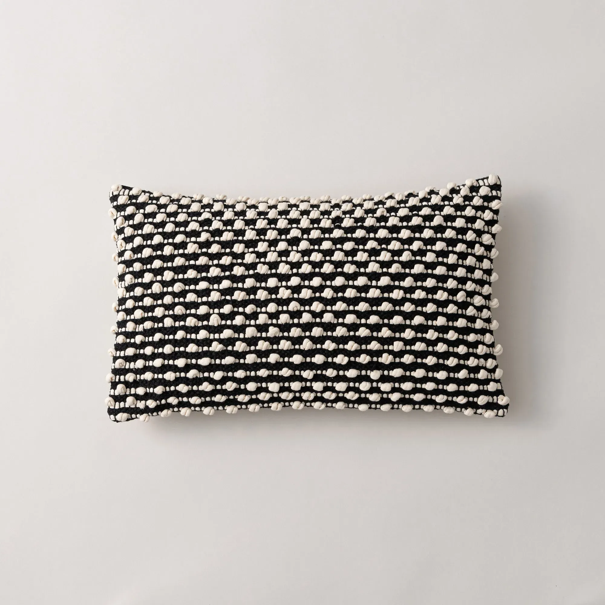 jersey-bobble-cushion-black-white image