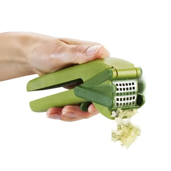CleanForce Garlic Press - Green alternate view