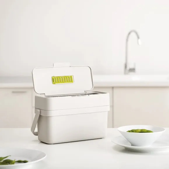 Compo 4 Food Waste Caddy with Adjustable Vent - Stone product