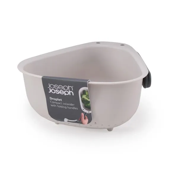 Droplet Folding Colander - Graphite Grey alternate view