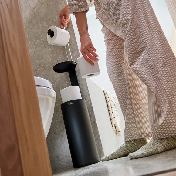 Joseph Joseph Concealed Toilet Roll Holder - Black alternate view