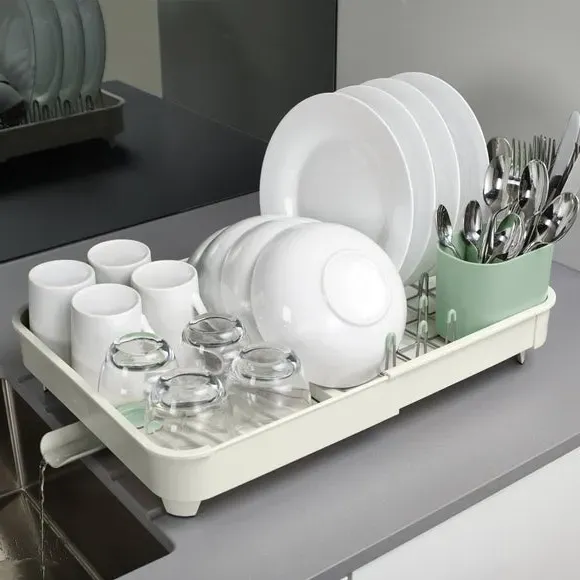 Joseph Joseph Extendable Dish Rack - Stone, Plastic