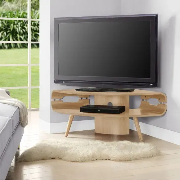 Havana Corner TV Unit with Cable Management - Oak product