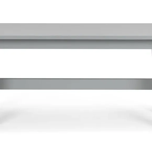 4-Seater Dining Table with 2 Benches - Grey alternate view
