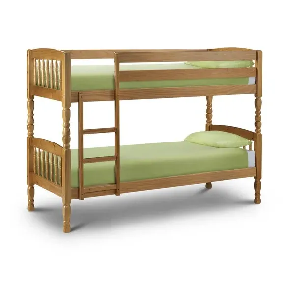 Bunk Bed with Safety Rails - Pine, Wood alternate view