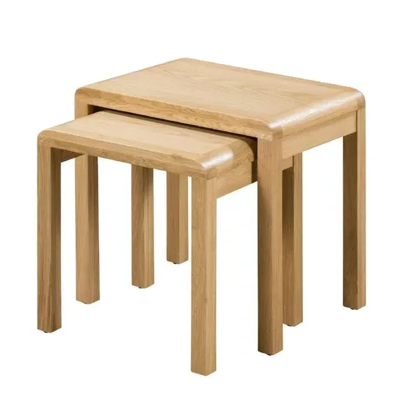 Curve Nest of Tables - Oak alternate view