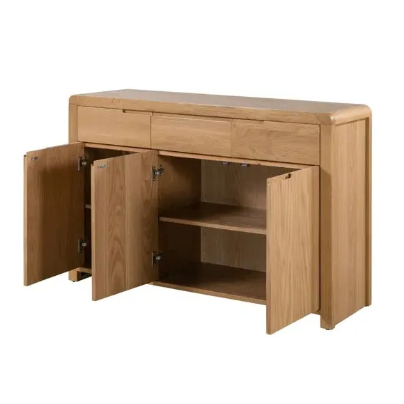 Curve Sideboard - Brown, Oak alternate view