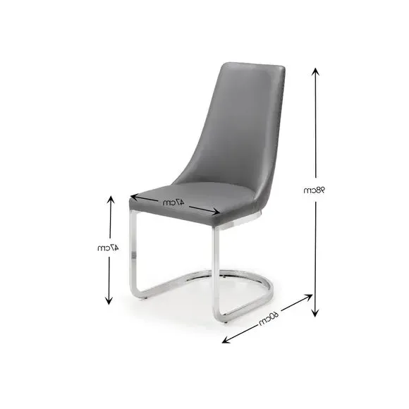 Extendable Dining Table with 4 Chairs - Grey alternate view