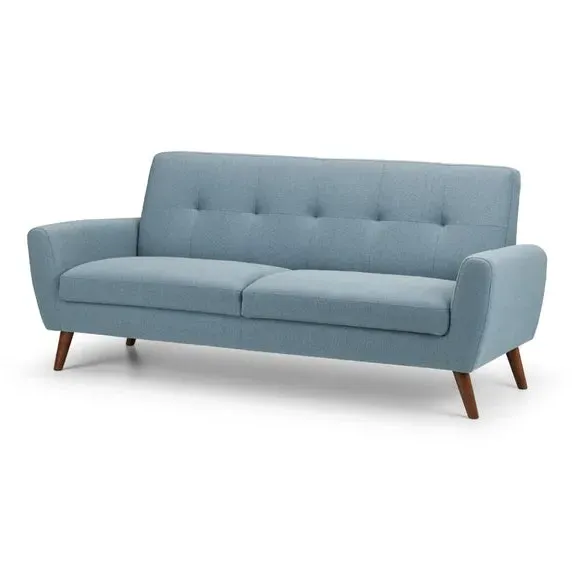 Monza 3-Seater Sofa - Blue, Linen alternate view