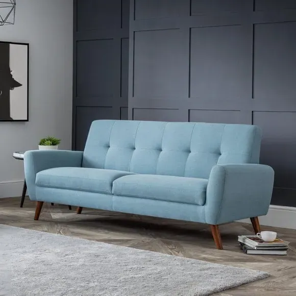 Monza 3-Seater Sofa - Blue, Linen product
