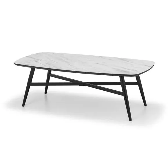 Rectangular Coffee Table - White, Marble Effect product