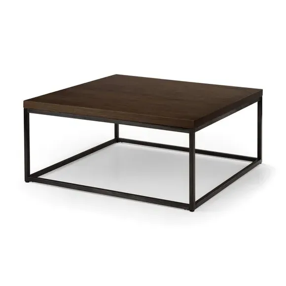 Square Coffee Table - Dark Oak, Solid Wood
