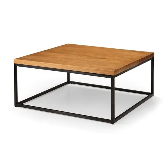Square Coffee Table - Oak, Solid Wood alternate view