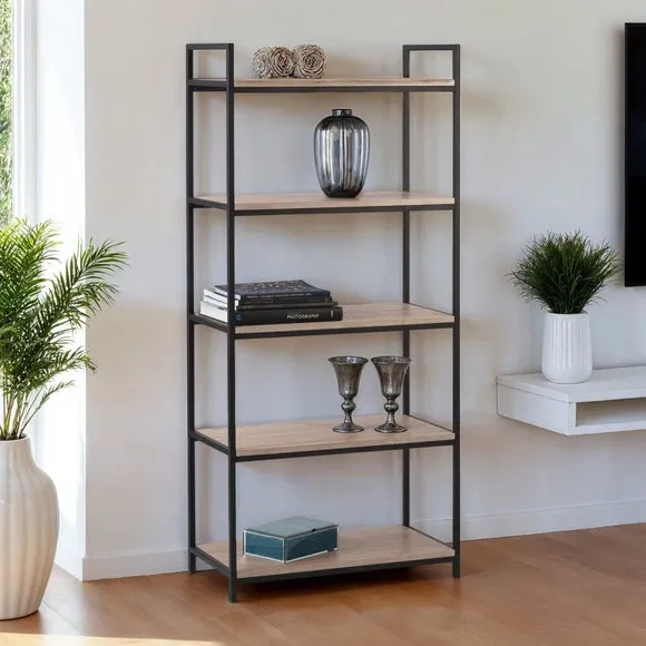 Tribeca Tall Bookcase - Black, Metal product