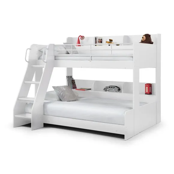 Domino Triple Sleeper Bunk Bed Frame - White alternate view