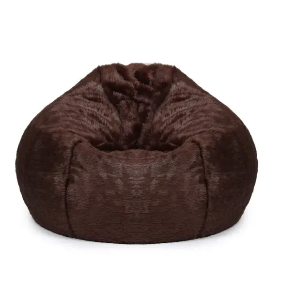 Areya Faux Fur Bean Bag - Chocolate product