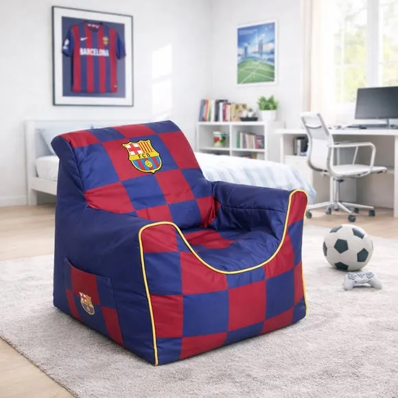Barcelona Football Club Bean Bag Chair - Blue, Polyester product