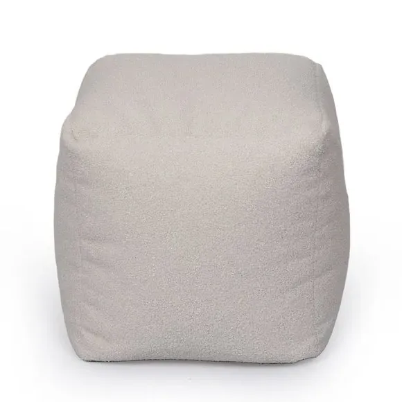 Boucle Bean Bag Pouffe - Ivory product