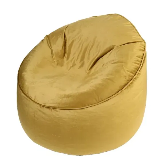 Cool Chill Velvet Bean Bag - Gold alternate view
