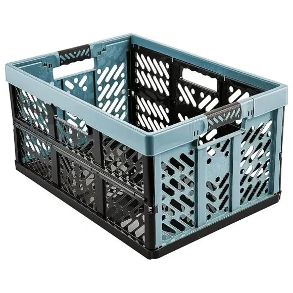 Keeever Set of 2 Folding Storage Box - Blue alternate view