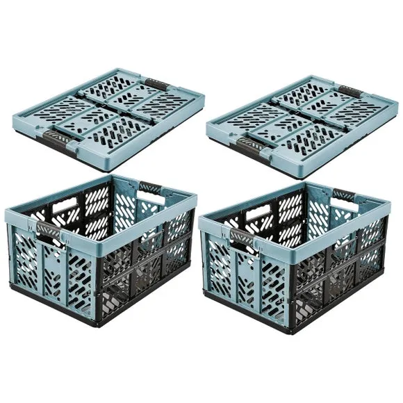 Keeever Set of 2 Folding Storage Box - Blue product
