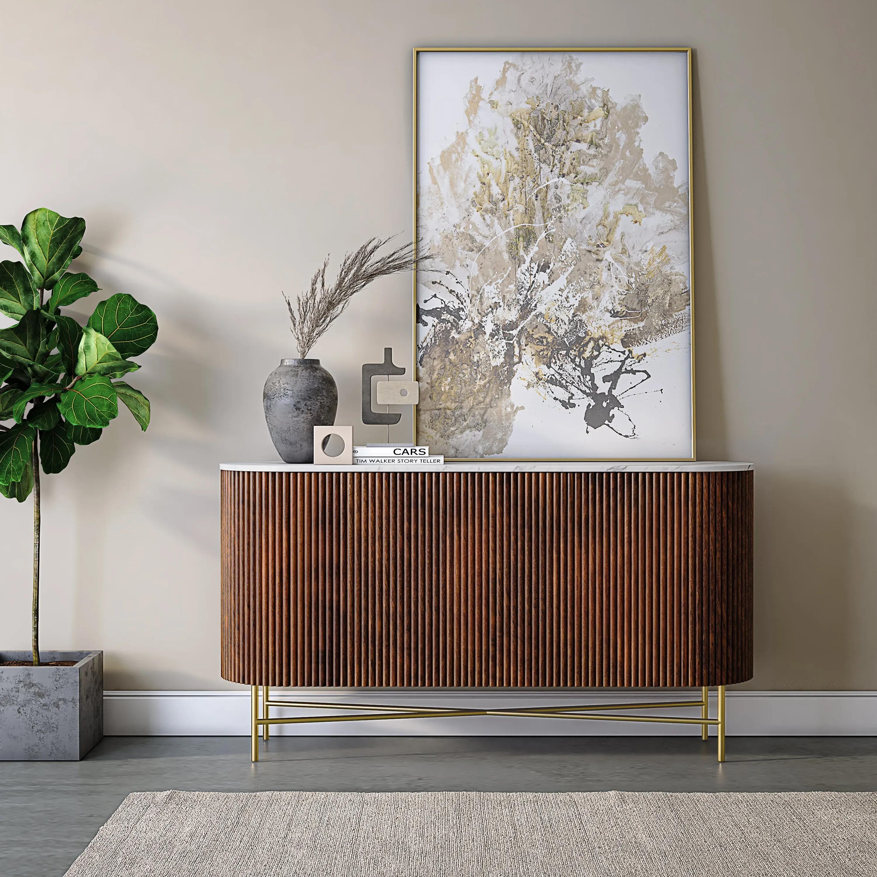 kiera-large-sideboard-mango-wood-real-marble-brown image