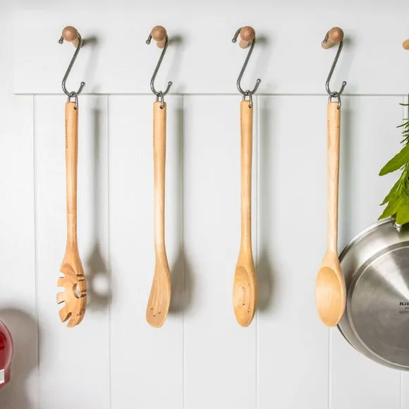 KitchenAid Birchwood 4-Piece Utensil Set - Brown, Birchwood alternate view