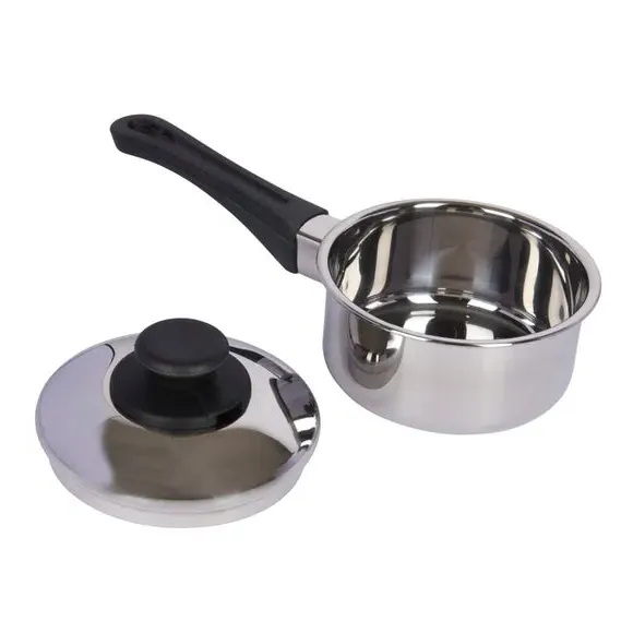 Extra Deep Induction Hob Saucepan with Lid - Silver, Stainless Steel alternate view
